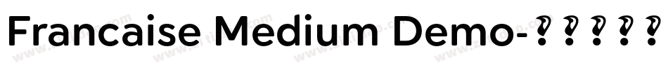 Francaise Medium Demo字体转换